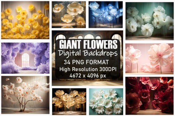 Download Giant Flowers Fine Art Backdrops - Fine art Collection