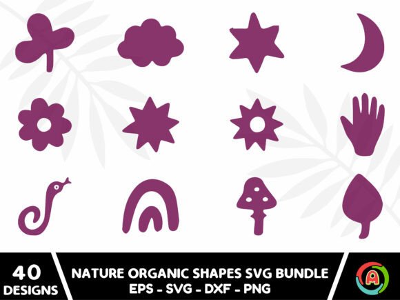 Download Nature Organic Shapes Svg Bundle - Organic shapes Collection