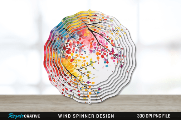 Download Splat Rainbow Acacia Flower Wind Spinner - Rainbow Collection