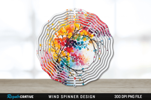Download Splat Rainbow Acacia Flower Wind Spinner - Rainbow Collection