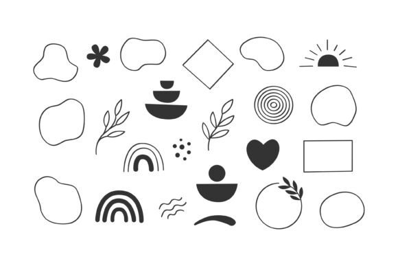 Download Abstract Organic Shapes and Geometric - Organic shapes Collection