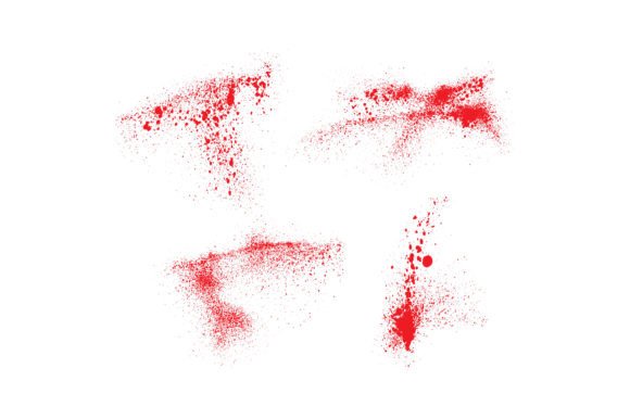 Download Hand-painted Splatter Ink Red Blots - Splat Collection